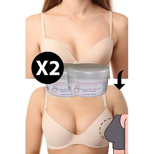 Breast Actives Kad�nlara �zel G���s Aktifle�tirici Masaj Bak�m Kremi 100 ml 2 adet