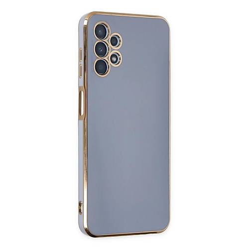 Galaxy A13 4G K�l�f Volet Silikon - Mavi