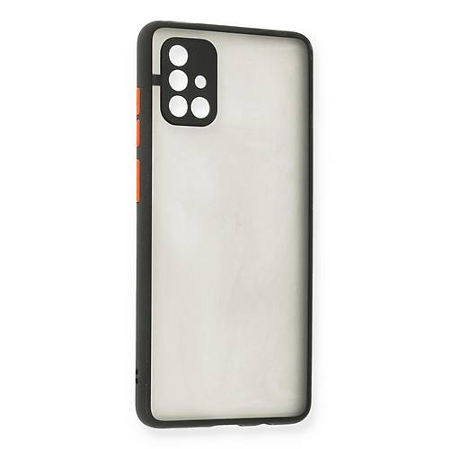 Galaxy A71 K�l�f Montreal Silikon Kapak - Siyah