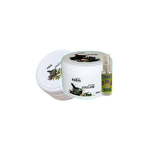 Mucizevi Krem Rahatlat�c� Bak�m Masaj Kremi 2x125 ml+30 ml ��rek Otu Ya�� ile