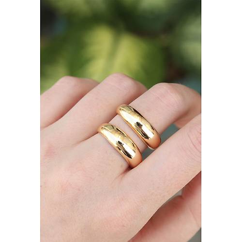 Pirin� Gold Renk Ayarlanabilir �erit Y�z�k