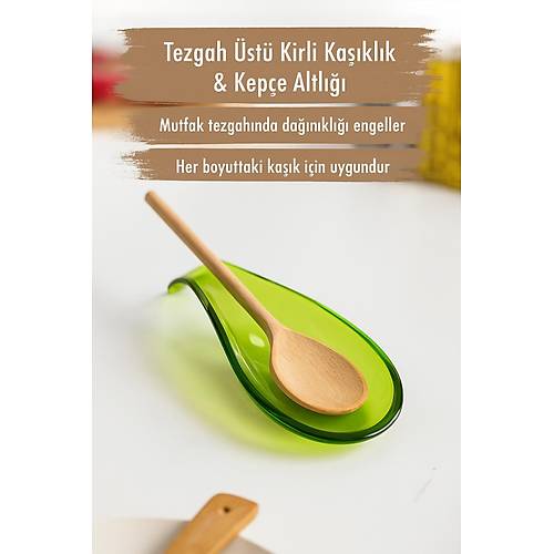 Akrilik Ye�il Tezgah �st� Kirli Ka��kl�k & Kep�e Altl���