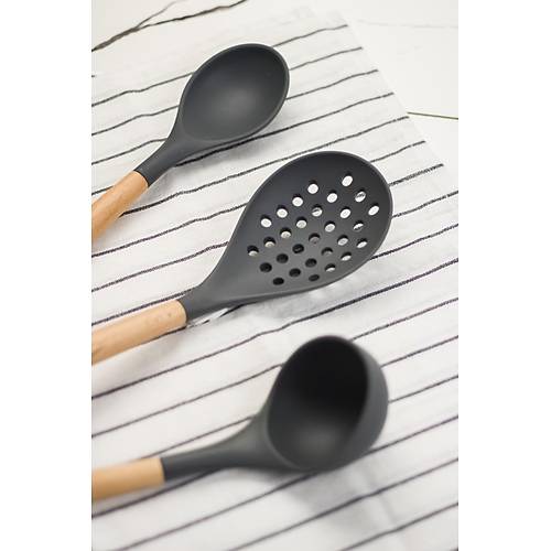 6'l� L�x Bambu Sapl� Silikon Servis Seti Gri