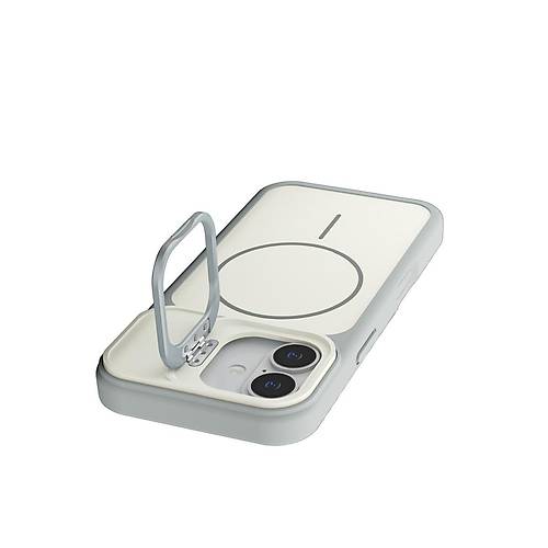 iPhone 17 Pale Magsafe Standl� Kapak - Beyaz