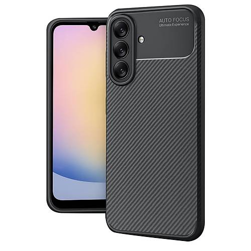 Galaxy A17 5G Auto Focus Karbon Kapak - Siyah