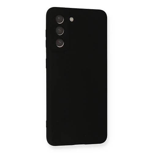 Galaxy S21 FE K�l�f Nano i�i Kadife Silikon - Siyah