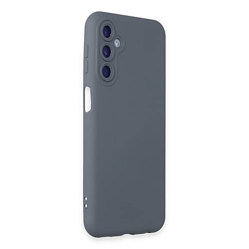Galaxy M34 5G K�l�f Nano i�i Kadife Silikon - Gri
