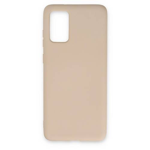 Galaxy S20 K�l�f Nano i�i Kadife Silikon - Pudra