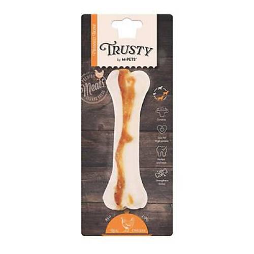 Trusty Tavuklu Presli Kemik K�pek �d�l� 85 Gr 15,3 Cm