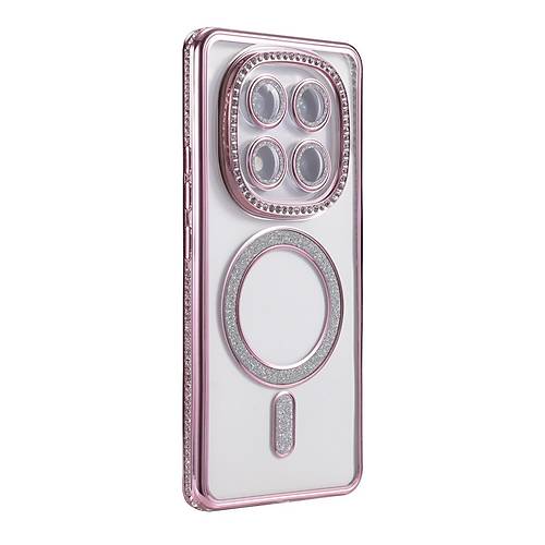 Redmi Note 14 Pro 5G Joke Simli Magneticsafe K�l�f - Pembe