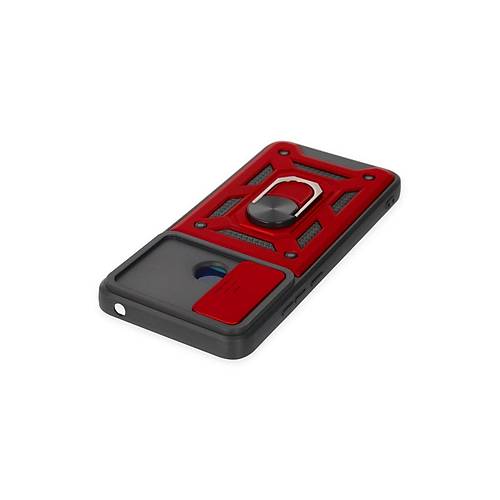 Redmi 10C K�l�f Pars Lens Y�z�kl� Silikon - K�rm�z�