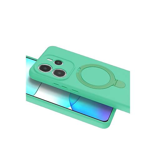 Redmi Note 14 4G Regal Magsafe Standl� Kapak - Ye�il