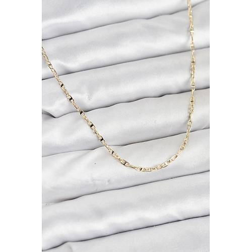 CM 14K Gold Renk Pirin� Gemi Zinciri Model Kad�n Kolye