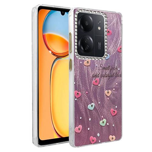 Redmi 13C K�l�f Blade Aynal� Desenli Kapak - Desen 8