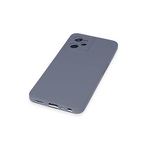 Realme C35 K�l�f Nano i�i Kadife Silikon - Gri