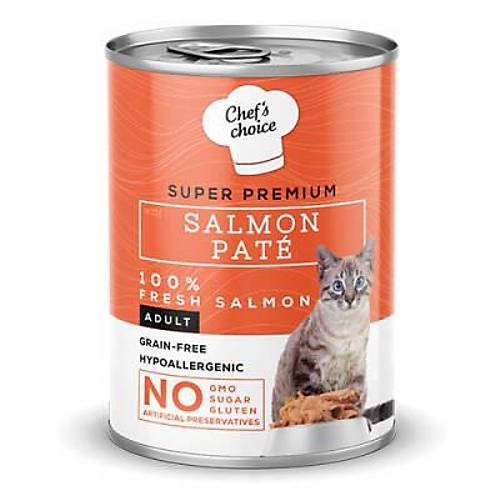 Pate Somonlu Tah�ls�z Yeti�kin Kedi Konservesi 6 Adet 400 Gr