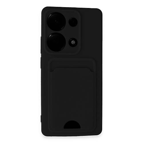 Redmi Note 13 Pro 4G K�l�f Kelvin Kartvizitli Silikon - Siyah