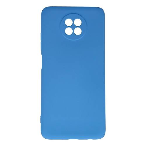 Redmi Note 9 5G K�l�f Nano i�i Kadife Silikon - Mavi