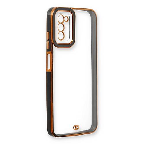 Galaxy A03S K�l�f Liva Lens Silikon - Siyah