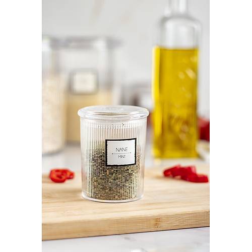 12'li Barok Yuvarlak Baharat Kavanoz Seti & Saklama Kab� & Erzak Kab� (12*250 ML)