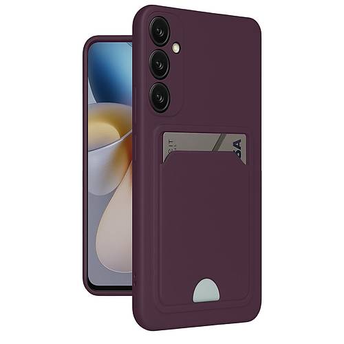 Galaxy A26 K�l�f Kelvin Kartvizitli Silikon - Derin Mor