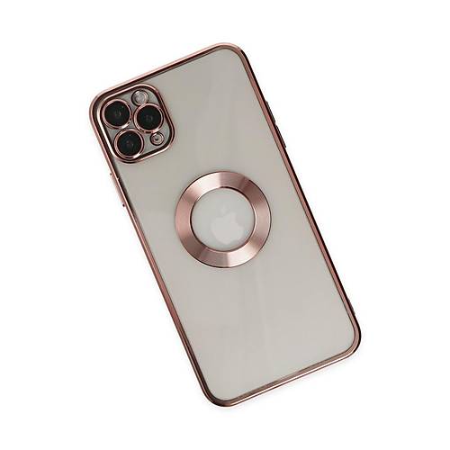 iPhone 11 Pro K�l�f Slot Silikon - Rose Gold