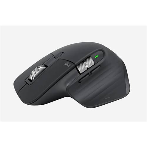 LOGITECH MX MASTER 3S PERFORMANS KABLOSUZ SESS�Z USB OPT�K MOUSE S�YAH 910-006559