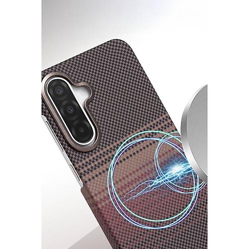 Galaxy A56 Vega Magsafe Kapak - ��l Titanyum