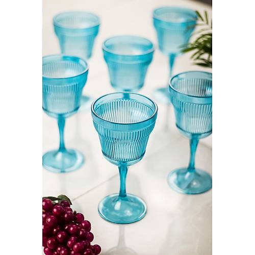 Akrilik Aquamarin Tekli Kadeh & Su Me�rubat Kahve Yan� Barda�� 300 ml ( Cam De�ildir )