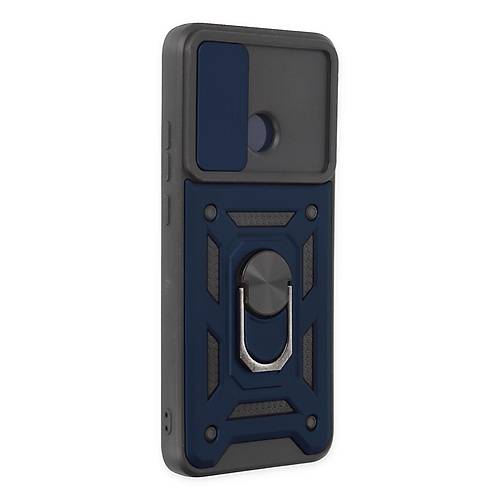 Redmi 10C K�l�f Pars Lens Y�z�kl� Silikon - Lacivert