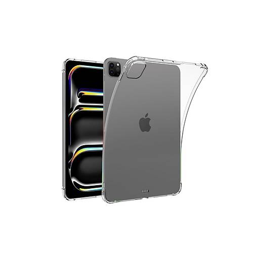 iPad Pro 11 (2024) K�l�f Anti Shock Tablet Silikon - �effaf