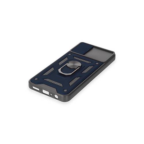 Galaxy A04E K�l�f Pars Lens Y�z�kl� Silikon - Lacivert