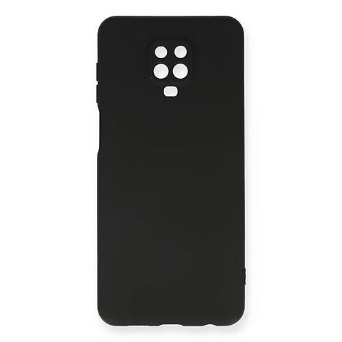 Redmi Note 9 Pro K�l�f Nano i�i Kadife Silikon - Siyah