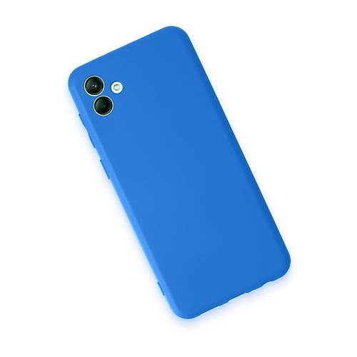 Galaxy A04 K�l�f First Silikon - Mavi