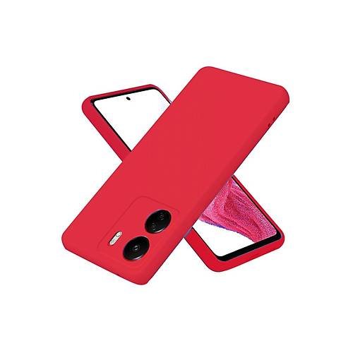 Redmi 13C K�l�f First Silikon - K�rm�z�