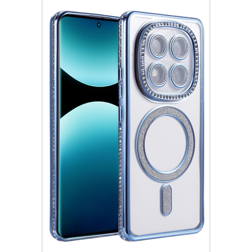 Redmi Note 15 Pro Plus 5G Joke Simli Magneticsafe K�l�f - Mavi