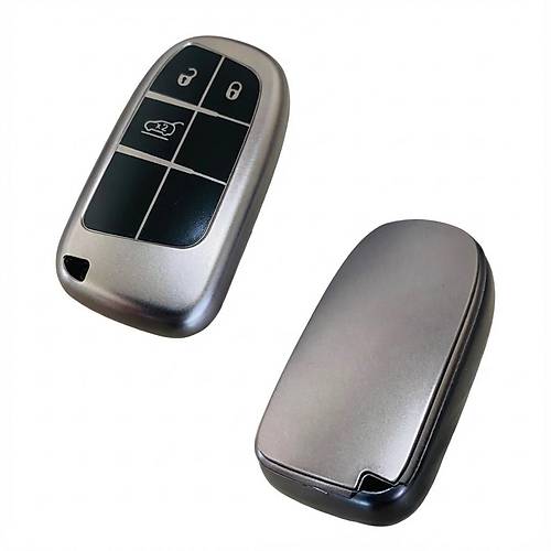 Fiat Egea Cross 500 Jeep Uyumlu Smart 3 Buton Silikon Oto Anahtar Kumanda Kab� K�l�f Gri