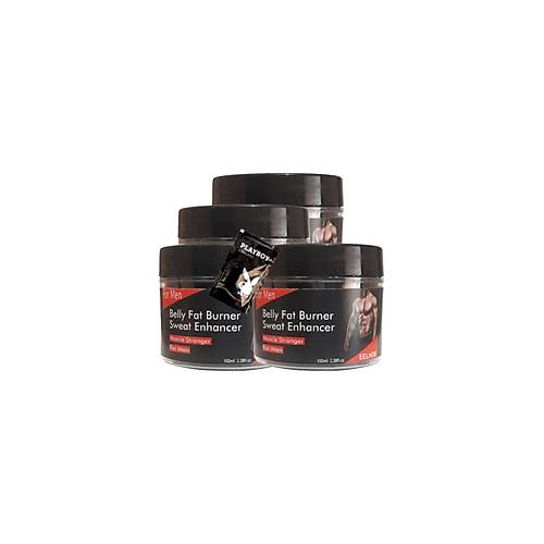 Belly fatBurner Ya�lar� eritmek i�in masaj bak�m kremi 4x100 ml+1 Adet Jel ile