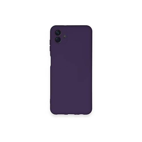 Galaxy A04 K�l�f Nano i�i Kadife Silikon - Mor