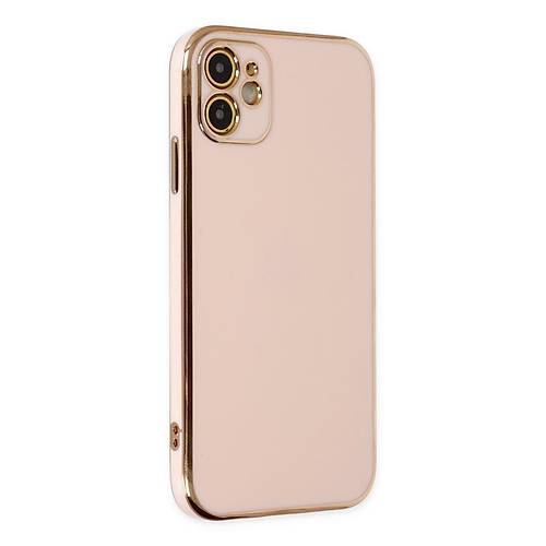 iPhone 12 K�l�f Volet Silikon - Pembe