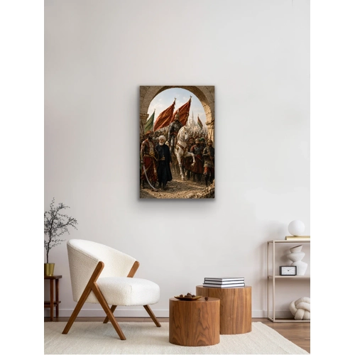 Fatih Sultan Mehmet �stanbul'un Fethi Kanvas Tablo 40X60 CM