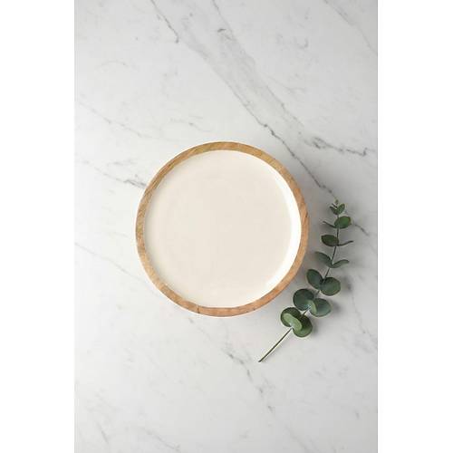 Mango Agac� Pasta Taba�� & Sunum Taba�� 20 Cm Krem