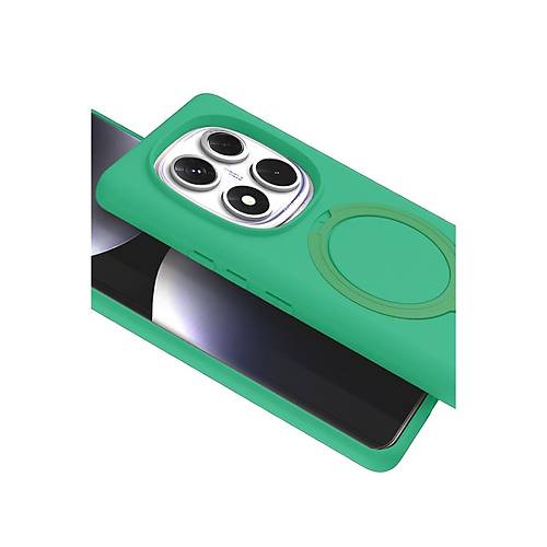 Redmi Note 14 Pro 5G Regal Magsafe Standl� Kapak - Ye�il