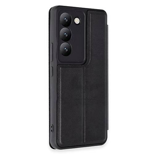 V30 Lite 4G K�l�f Flip Cover - Siyah