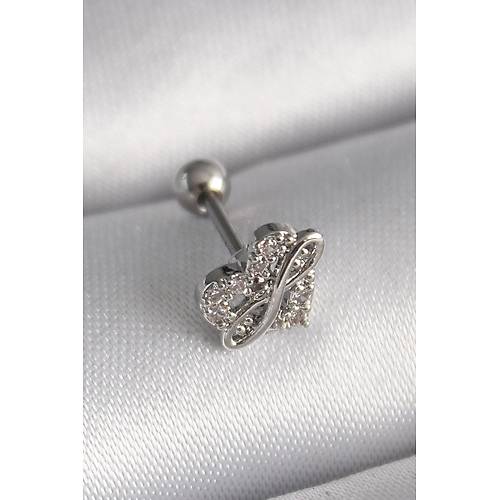316L �elik G�m�� Renk Zirkon Ta�l� Sonsuzluk Detay Tragus Piercing