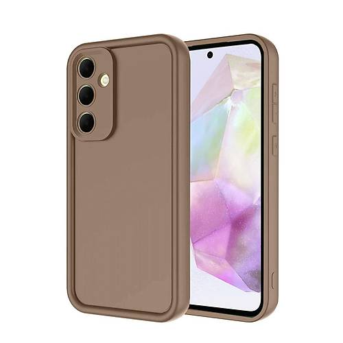 Galaxy A36 K�l�f Viera Silikon - Kahverengi