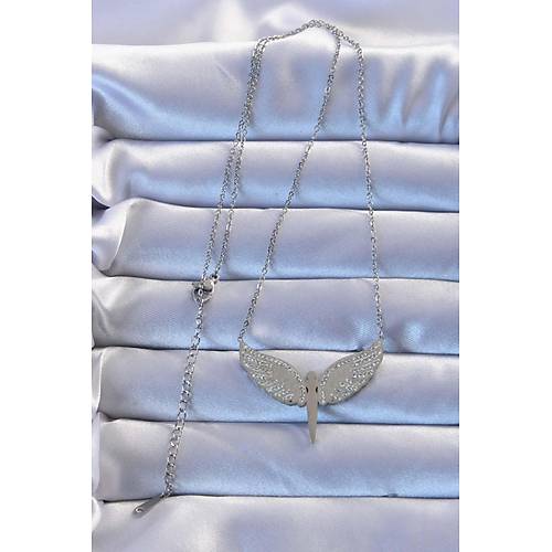 316L �elik G�m�� Renk Zirkon Ta�l� Mikail Kolye