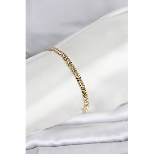 CM 14K Gold Renk Zincir Model Kad�n Bileklik