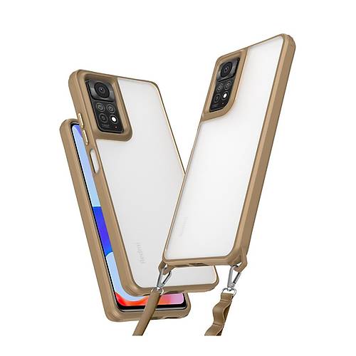 Redmi Note 11 Pro K�l�f Penta Silikon K�l�f - ��l Titanyum