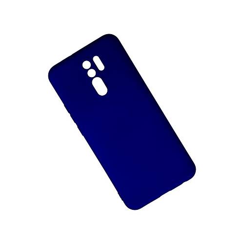 Redmi 9 K�l�f Nano i�i Kadife Silikon - Lacivert